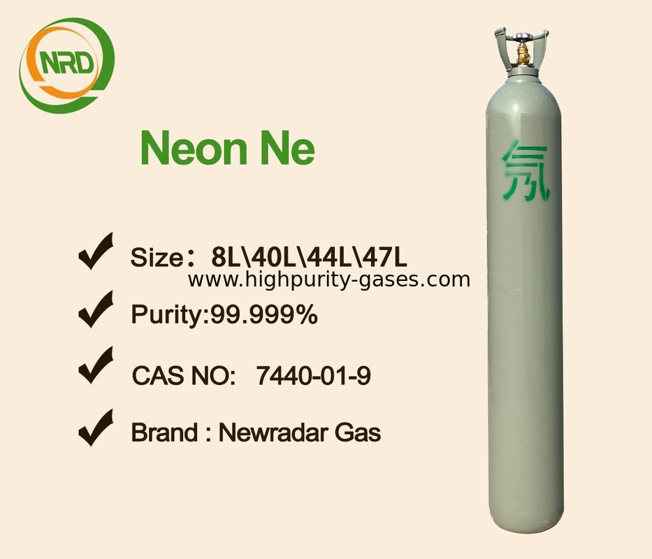 99.999% Purity Cylinder Packed Neon Gases , Noble Industrial Gases